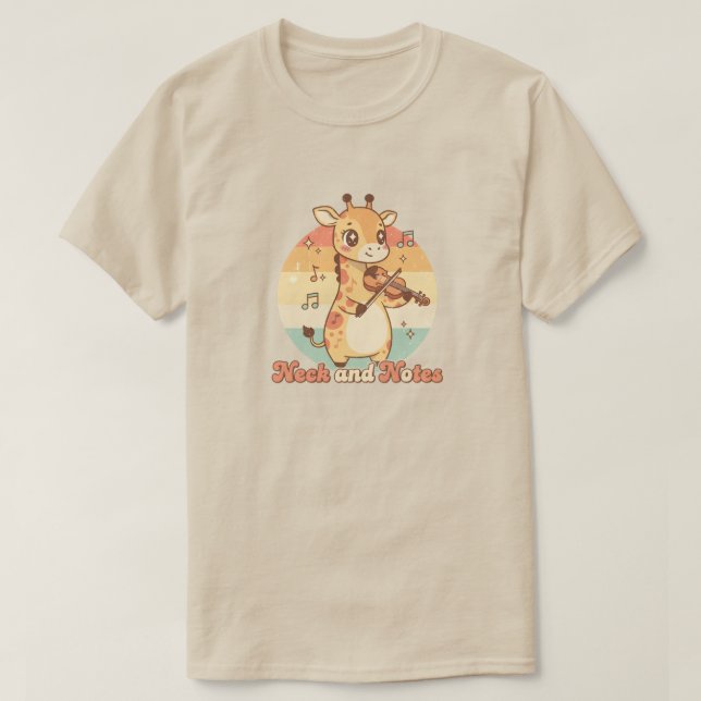 Hals und Noten T-Shirt (Design vorne)