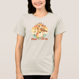 Hals und Noten Tri-Blend Shirt
