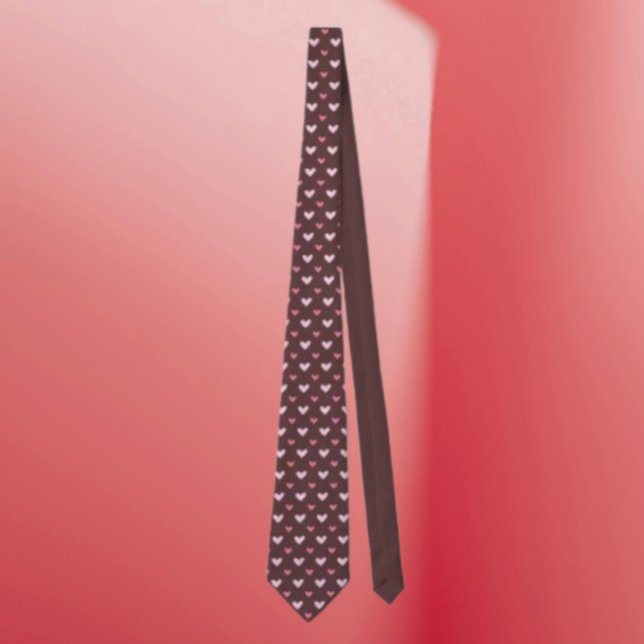 Halsband mit Herzchenmuster – Rosa Herzen Krawatte (Von Creator hochgeladen)
