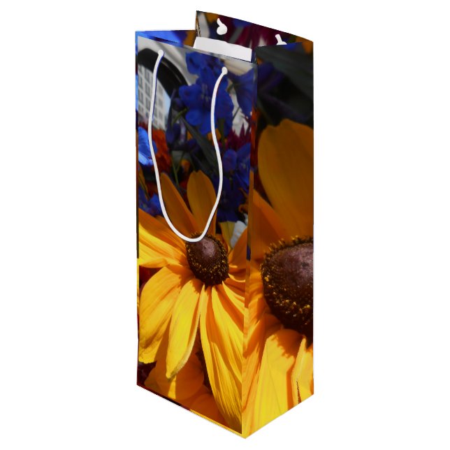 Halse Geschenktüte Für Weinflaschen (Rückseite Schrägansicht)