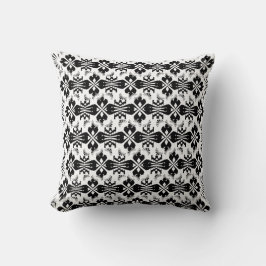 Hälsingemönster - Pillow - Schablon Ornament Black Kissen