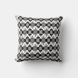 Hälsingemönster - Pillow - Schablon Ornament Black Kissen