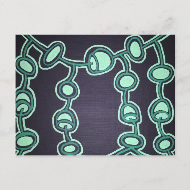 Halskette und Perlen Postkarte (Vorderseite)