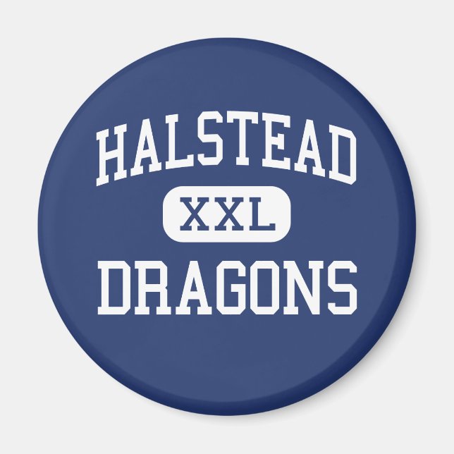 Halstead - Dragons - High School - Halstead Kansas Magnet (Vorne)