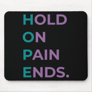 Halt auf Schmerz beendet Hoffnung Selbstmordbewuss Mousepad
