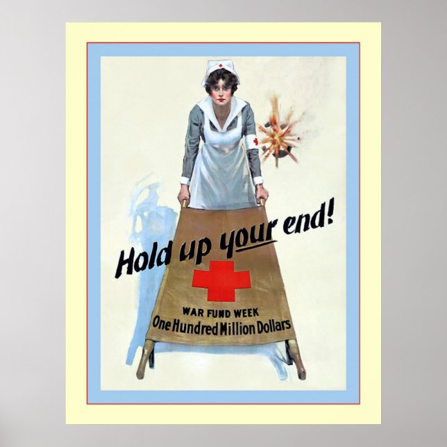 Halt das Ende! ~ Vintage Krankenschwester Poster (Vorne)