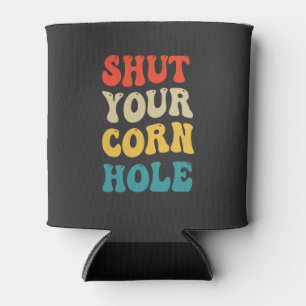 Halt Deinen Cornhole Lustiges Sport Retro Geschenk Dosenkühler