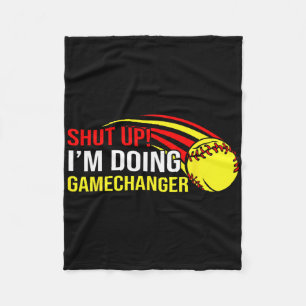 Halt Den Mund, Ich Mache Game Changer Softll Coach Fleecedecke