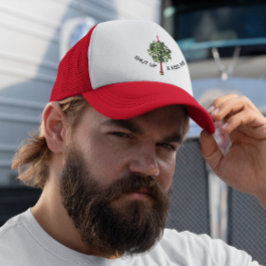 Halt den Mund und küss mich Mistletoe Truckerkappe