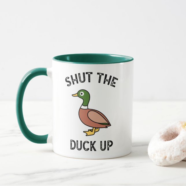 Halt die Ente hoch Tasse (Mit Donut)