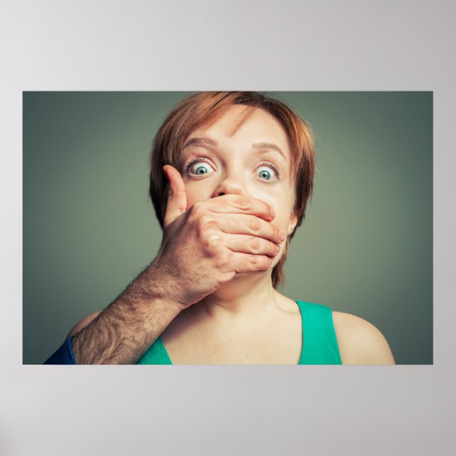 Halt die Klappe! Schöne Kunst Poster (Vorne)