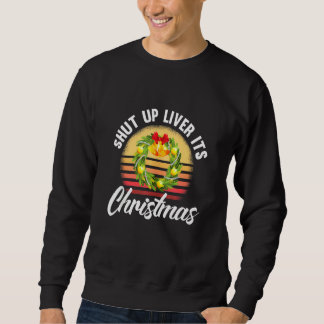 Halt die Leber trinken Retro Sonnenuntergang Vinta Sweatshirt