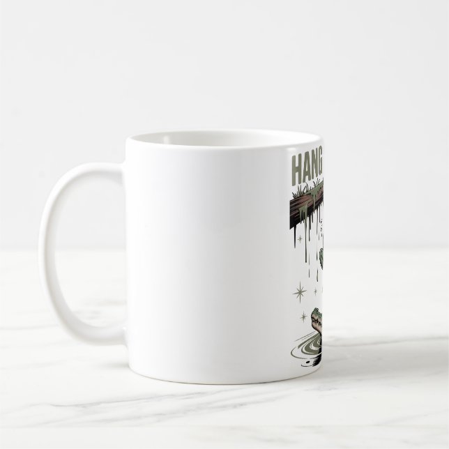 Halt Durch, Es Wird Schlimmer – Lustiger Frosch &  Kaffeetasse (Links)
