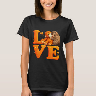 Halt durch Punch Monkey Süßer Baby Makaken Plüsch T-Shirt