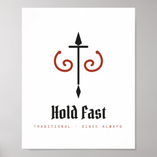 Halt Fest Traditionelles Stärke Archivplakat Poster
