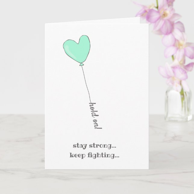 Halt! Gemeinsam werden wir das besiegen - Krebs be Karte (Orchidee)