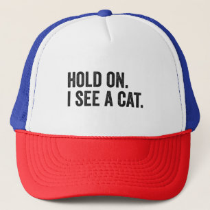 Halt, ich sehe ein Cat Funny Cat Lover Geschenk Truckerkappe