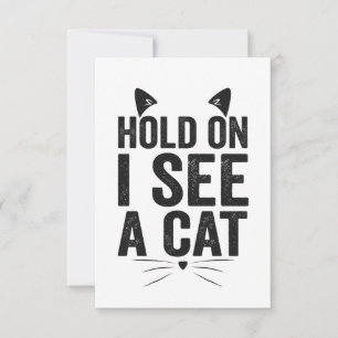 Halt, ich sehe ein Cat Funny Cat Pet Animal Gift Dankeskarte