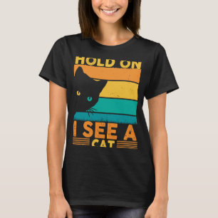 Halt, ich sehe eine Katze Vintag Kitten T-Shirt