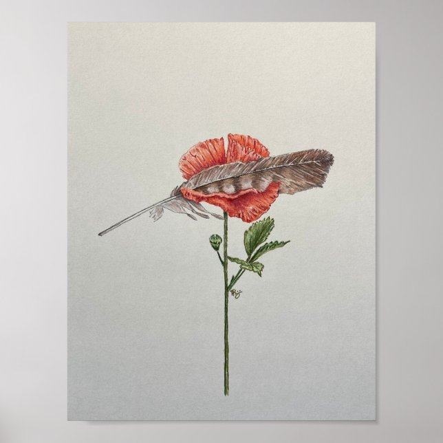 Halt mich sanft, Mohn Poster (Vorne)
