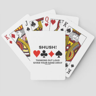 Halt! Mit Loud nachdenken gibt dir die Hand weg Spielkarten