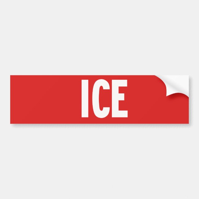 Halt-Schild-Eis Autoaufkleber (Vorne)