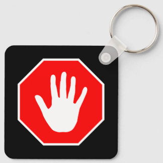 Halt Schild Schlüsselanhänger