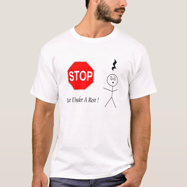 Halt! Sie sind unter einer Erholung! T-Shirt (Vorderseite)