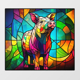 Haltbarkeit Schweinehuhn Imitate aus festem Glas Fensteraufkleber