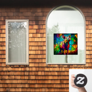 Haltbarkeit Schweinehuhn Imitate aus festem Glas Fensteraufkleber