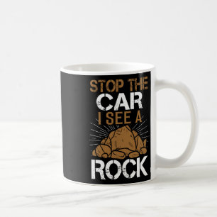 Halte das Auto an, ich sehe einen Felsen Kletterab Kaffeetasse