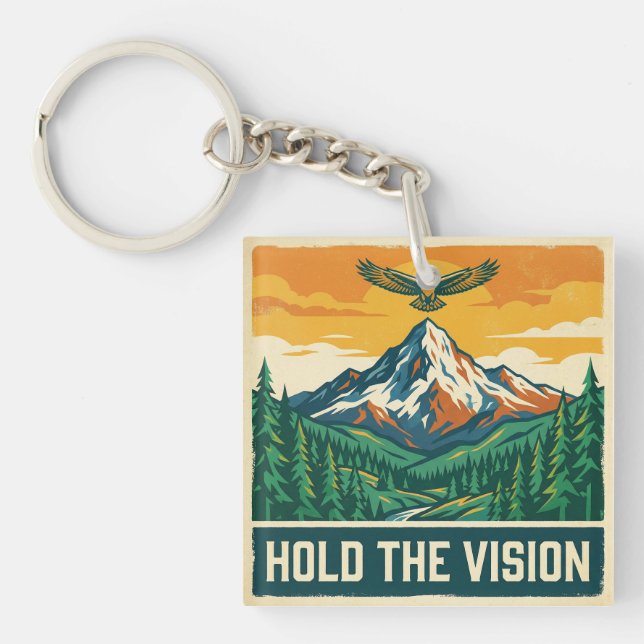 Halte die Vision Schlüsselanhänger (Vorderseite)