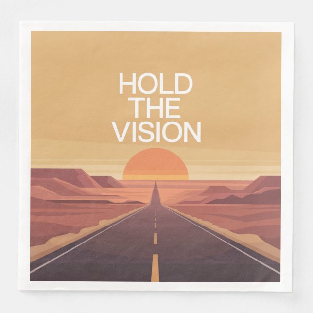 Halte die Vision Serviette (Vorderseite)