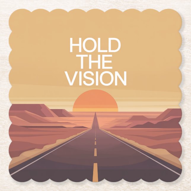 Halte die Vision Untersetzer (Vorderseite)