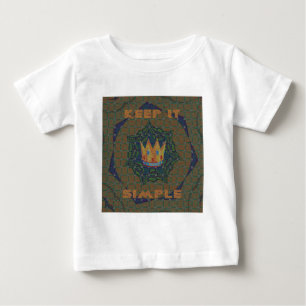 Halte es einfach: Das Royal Clarity Musterdesign Baby T-shirt