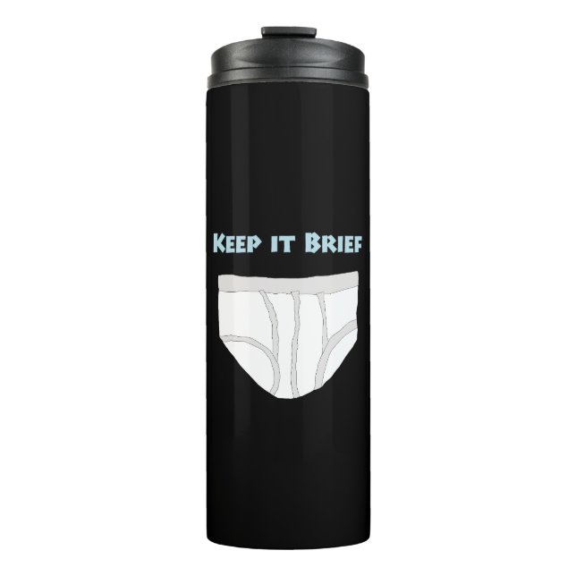 Halte es kurz thermosbecher (Vorderseite)
