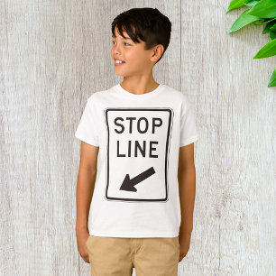 Haltelinien-Straßenschild T-Shirt