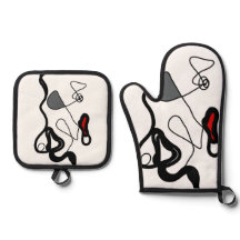 Haltemuster: Abstrakt schwarz, weiß, grau und rot