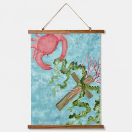 Halten am Kreuz Wandteppich Mit Holzrahmen