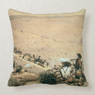 "Halten", c.1900 (Öl auf Leinwand) Kissen