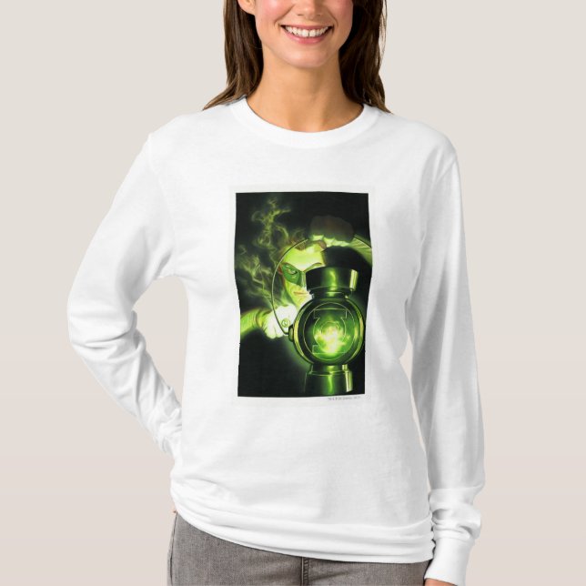 Halten der grünen Laterne T-Shirt (Vorderseite)