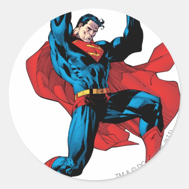 Halten eines schweren Objekts Runder Aufkleber (Vorderseite)