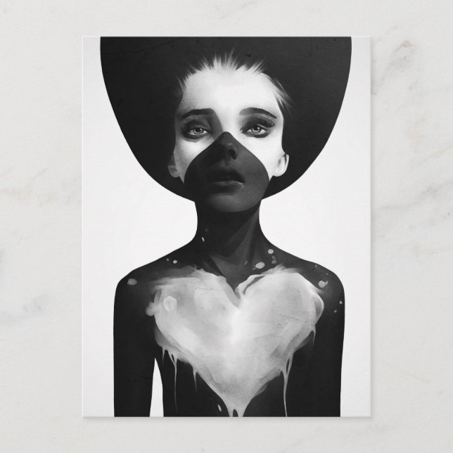 Halten Sie an Postkarte (Vorderseite)