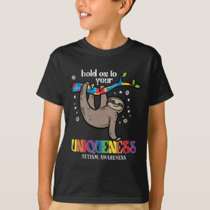Halten Sie auf Einzigartigkeit Autismus Faulheit S T-Shirt