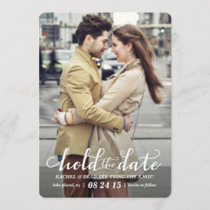 Halten Sie das Foto Datum Save the Date. Date