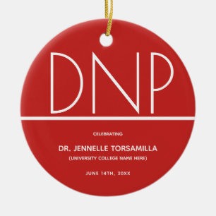 Halten Sie den DNP-Grad-Abschluss Keramik Ornament