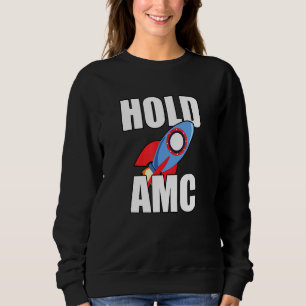 Halten Sie die Amc-Stock Affen an den Mond Kurz Sweatshirt