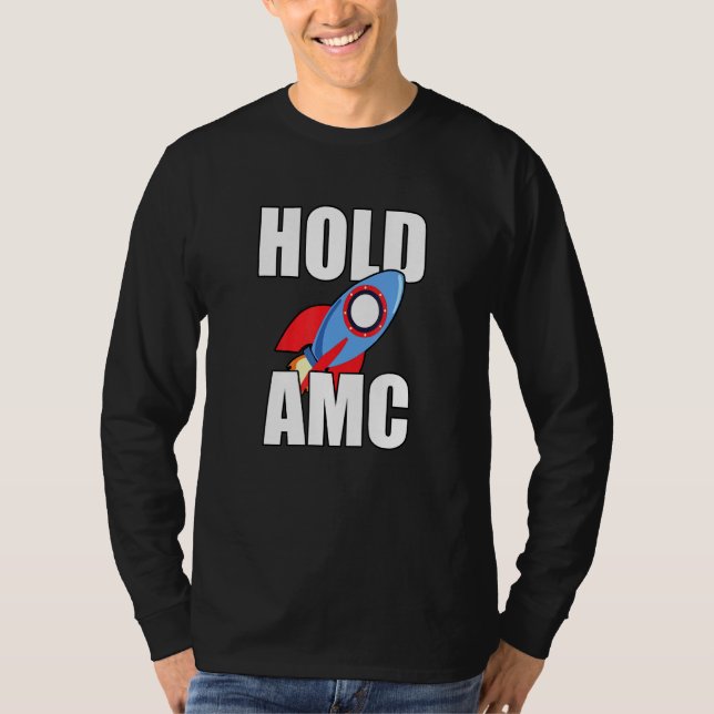 Halten Sie die Amc-Stock Affen an den Mond Kurz T-Shirt (Vorderseite)