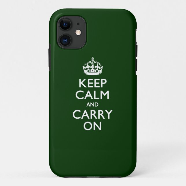 HALTEN SIE DIE KALMEN UND TRAGEN SIE SICH AUF "grü Case-Mate iPhone Hülle (Rückseite)