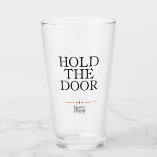 Halten Sie die Tür. Glas